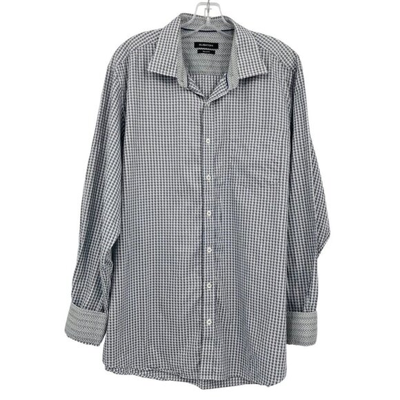 Bugatchi Other - Bugatchi Men's Classic Fit Dress Shirt Size XL Contrasting Cuff Gray Pattern